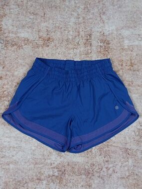 Athleta Mesh Pacer Run Short Blue Athletic Shorts Size Small